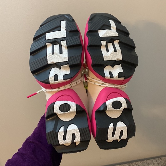 Sorel Pink, Beige, and Neon Yellow Shoes - Picture 8 of 15